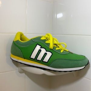 Green sneakers
